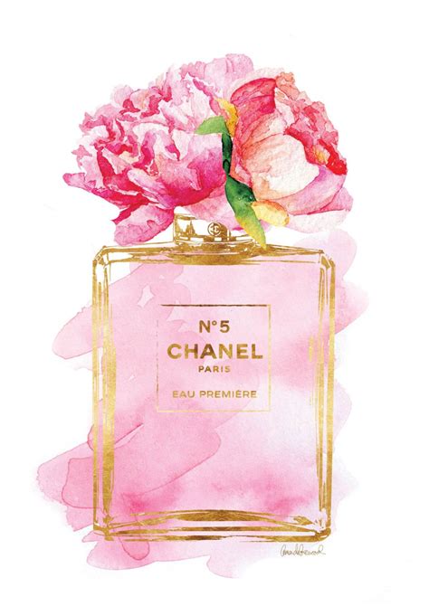 pink and gold painting chanel|chanel prints australia.